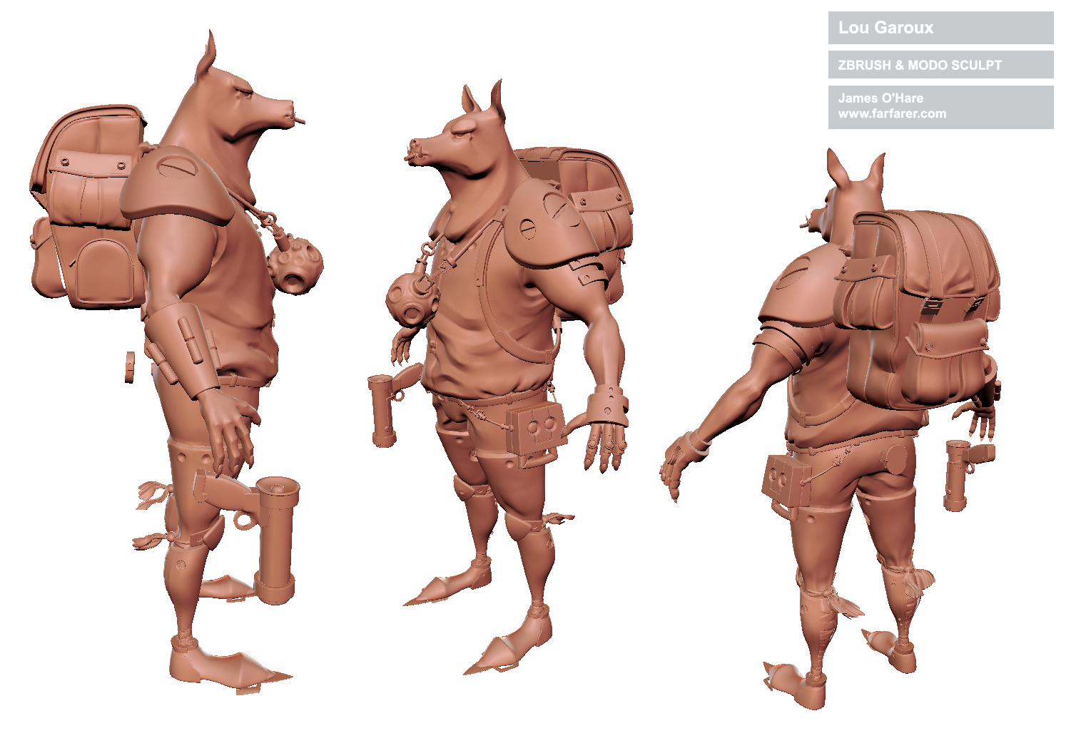 Lou Garoux High Resolution Sculpt & SDS Model