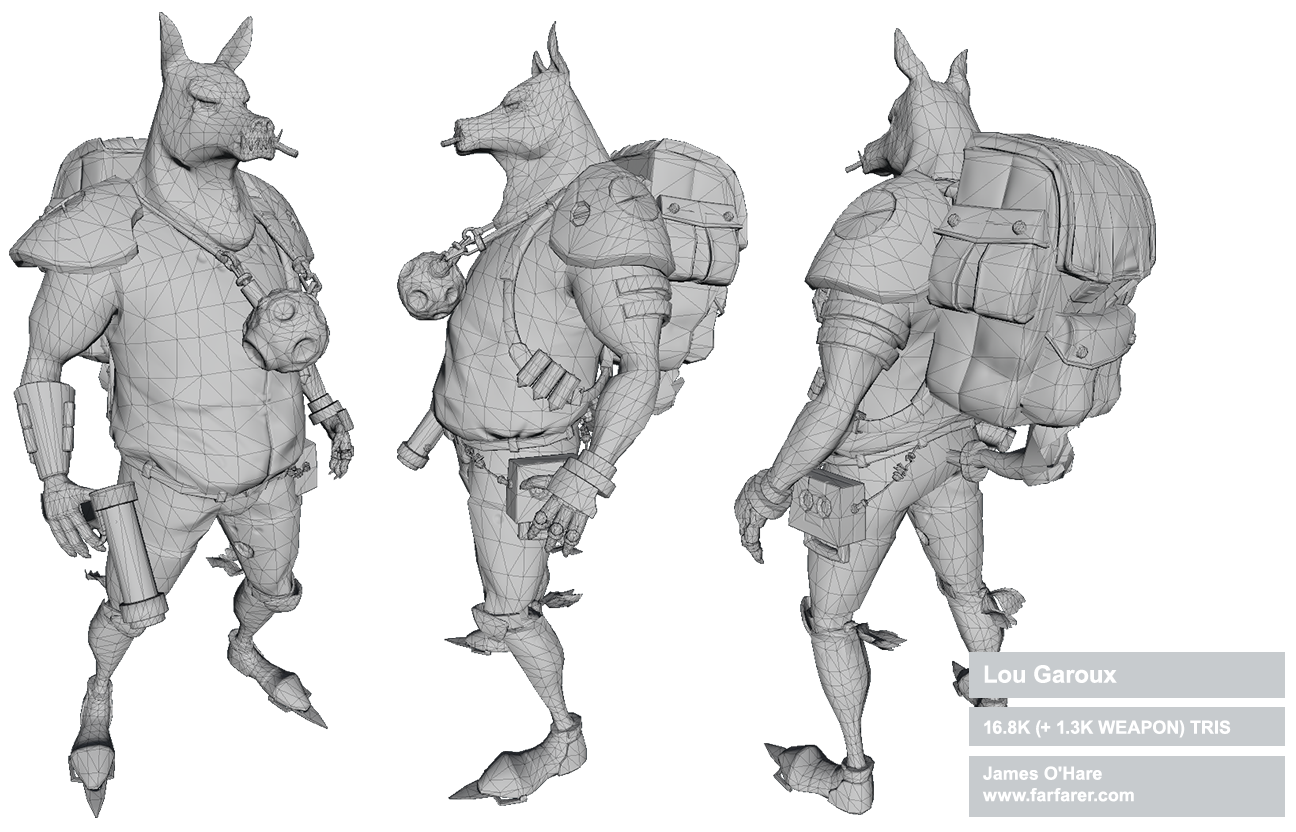 Lou Garoux Wireframes